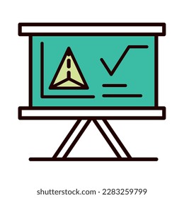 board and math figure icon isolated