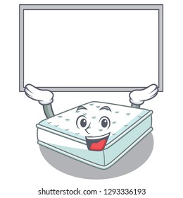 Up board mattress isolated on the with mascot