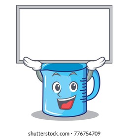 Up board measuring cup character cartoon