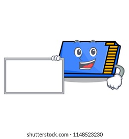 With board memory card character cartoon
