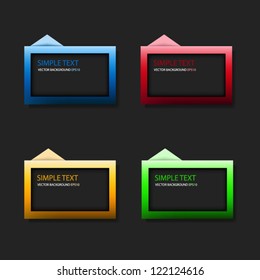 board for message vector background eps10 for web business design