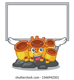 Up board miniature orange sponge coral in character