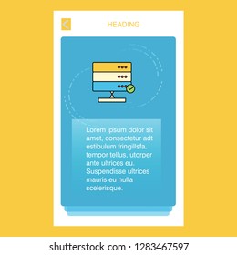 Board  mobile vertical banner design design. Vector