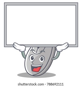 Up board mouse character cartoon style