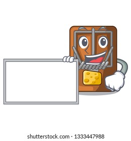 With board mousetrap in the a character shape