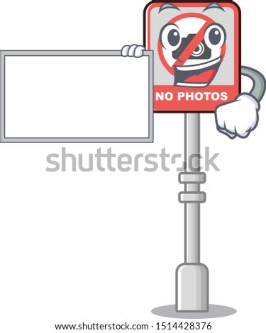 With board no camera stuck to cartoon door