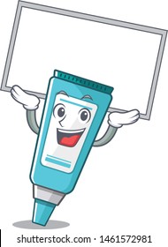 Up board ointment placed in the cartoon sink