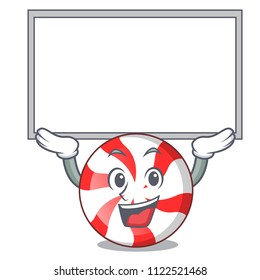 Up board peppermint candy character cartoon