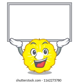 Up board pineapple slice character cartoon