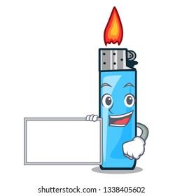 With board plastic lighters in the character shape
