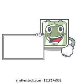 With board power socket in the character shape