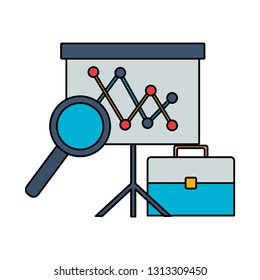 board presentation suitcase analysis