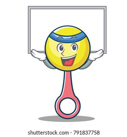 Up board rattle toy character cartoon