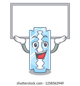 Up board razor blade isolated on a mascot