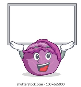 Up board red cabbage character cartoon