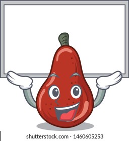 Up board red pears in the character shape