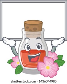 Up board rosehip seed oil in cartoon bottle