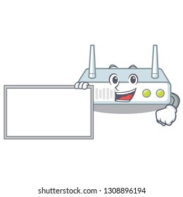 With board router in the a character shape