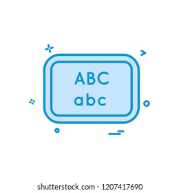 board school write icon vector design