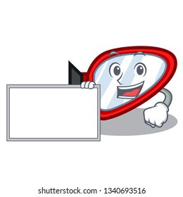 With board side mirror isolated with the character