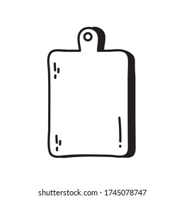 diseño de iconos de estilo de silueta de tablero, cocina de Cocina de Cocina y tema de alimentación Ilustración vectorial