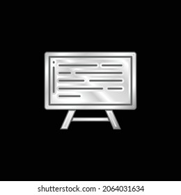 silbernes Metallsymbol