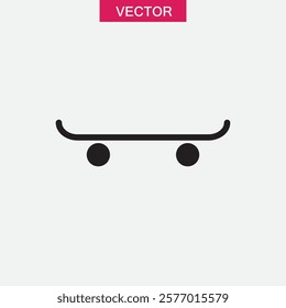 Board, skateboard icon. vector flat black simple trendy style illustration for web and app..eps