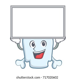 Up board skull character cartoon style