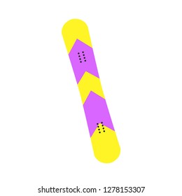 Board for snowboarding. Snowboard. Winter. Vector illustration. EPS 10.