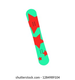 Board for snowboarding. Snowboard. Winter. Vector illustration. EPS 10.