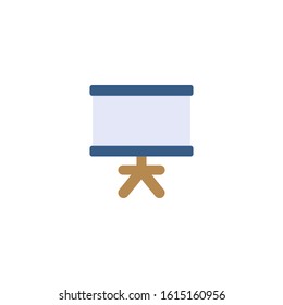 Board stand creative icon. From Stationery icons collection. Isolated Board stand sign on white background