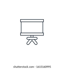 Board stand creative icon. From Stationery icons collection. Isolated Board stand sign on white background