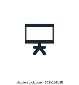 Board stand creative icon. From Stationery icons collection. Isolated Board stand sign on white background