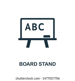 Board Stand icon vector illustration. Creative sign from education icons collection. Filled flat Board Stand icon for computer and mobile. Symbol, logo vector graphics.