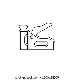 Board stapler icon. Clip symbol