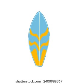 board surfboard cartoon. beach shape, hawaii graphic, tropical silhouette board surfboard sign. isolated symbol vector illustration