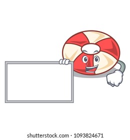 With board swim tube character cartoon