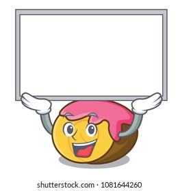 Up board swiss roll character cartoon