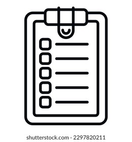 Board task schedule icon outline vector. Person event. Agenda app