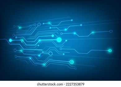 board Technological background with lines	
