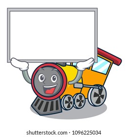 Up board train character cartoon style