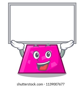 Up board trapezoid character cartoon style