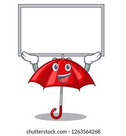 Up board umbrella red in a character beautiful