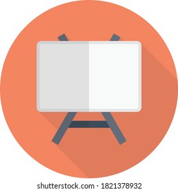 board vector circle  flat icon 