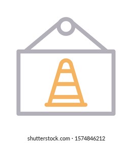 board vector color line icon 