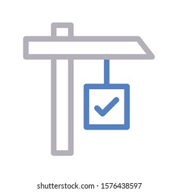 board vector color line icon 