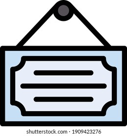 board vector color line icon