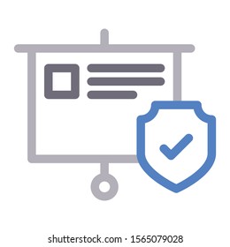 board vector colour line icon 