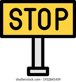 board vector colour line icon
