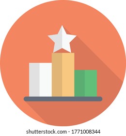 board vector flat color icon